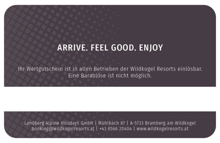 Geschenkkarte Rückseite